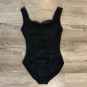 Discounted Degas Leotard Black Small T1 Small - flawed elastic on trim